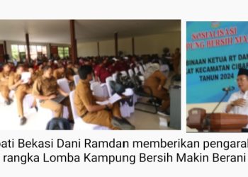 Pj Bupati Bekasi Kick Off Lomba Kampung Bersih Makin Berani