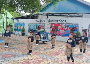 PAUD Bunga Tanjung Meriahkan Peresmian Taman SeraPAN dengan Tari-Tarian