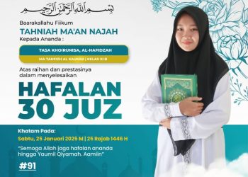 Prestasi Gemilang Tahfizh Alqur’an 30 juz di PPTQ Al – Kaukab