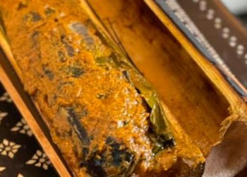 Waw, Lezatnya Ikan Patin Bakar Bambu